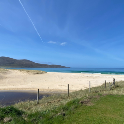 White Sand beaches and turquoise water on the Isle of Harris.