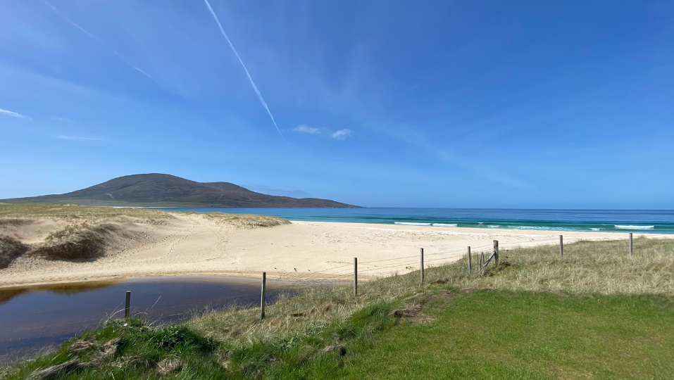 White Sand beaches and turquoise water on the Isle of Harris.