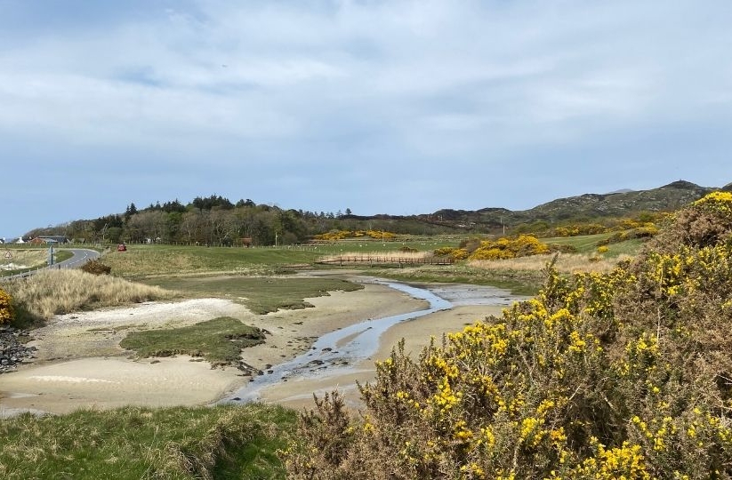 The 5th hole at Traigh Golf Course.