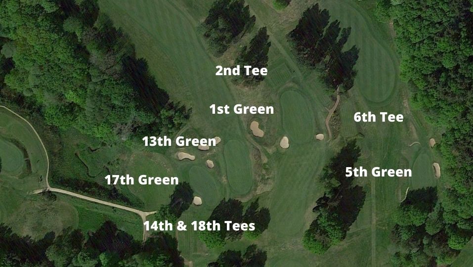 Prestbury Golf Club Tee Green Routing