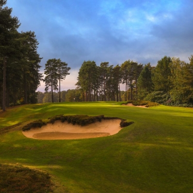 The 4th green at The Berkshire Golf Club Red.
