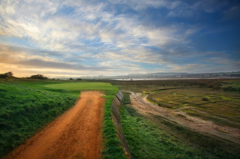 The famous 9th green access by path at Brancaster.