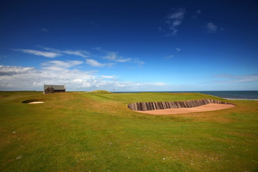The sleeper bunkers at Crail Golfing Society.