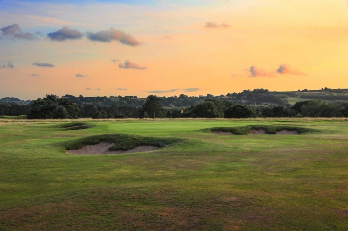 Sunset at Delamere Forest Golf Club.