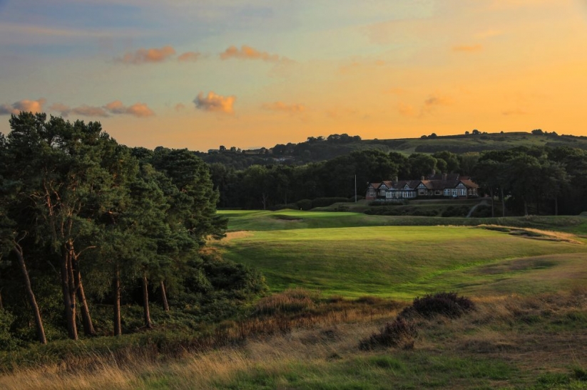The 9th hole at Delamere Forest Golf Club.