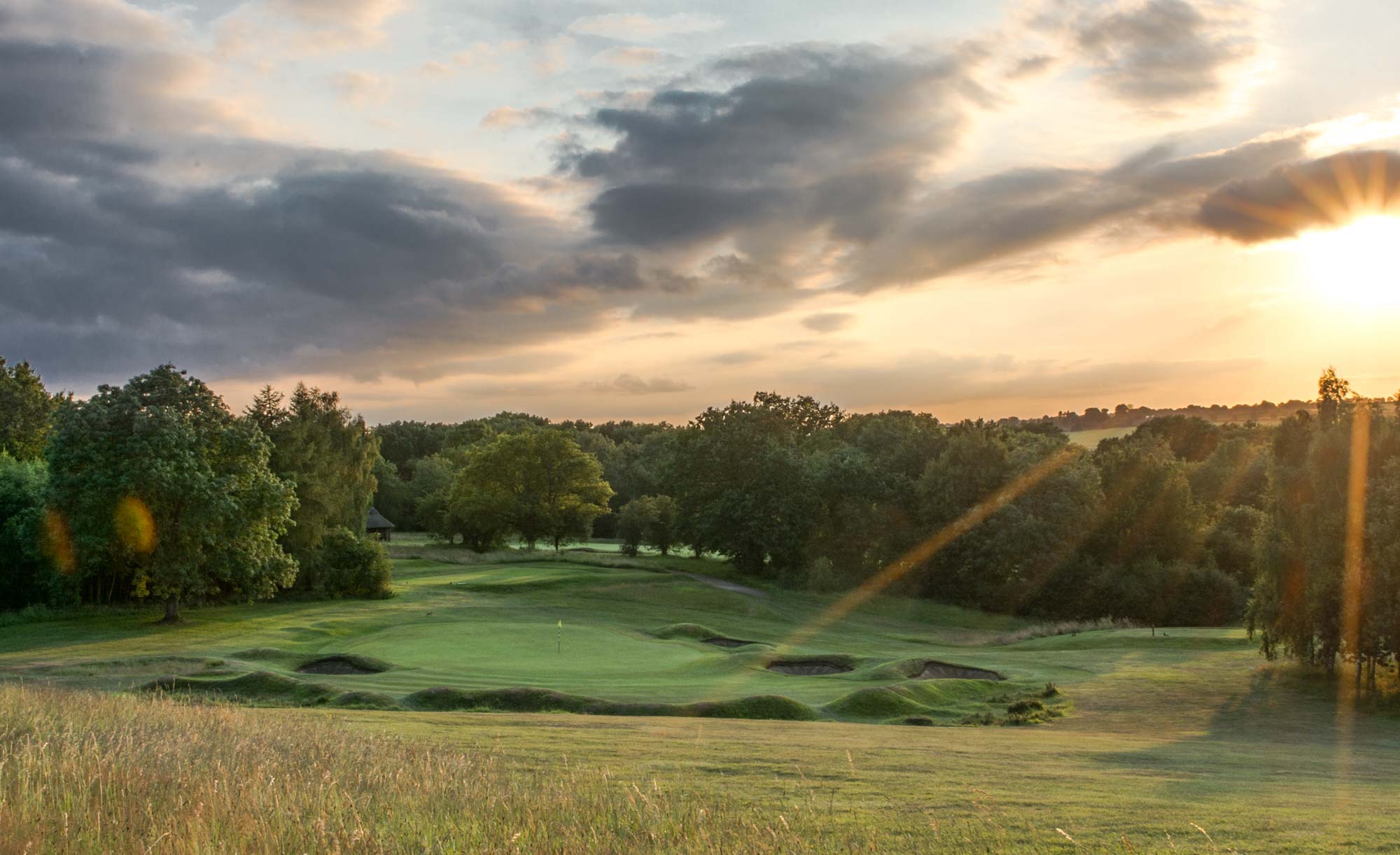 The raised heathland features of Luffenham Heath Golf Club.
