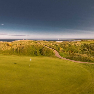 The 3rd hole at Montrose Golf Links.