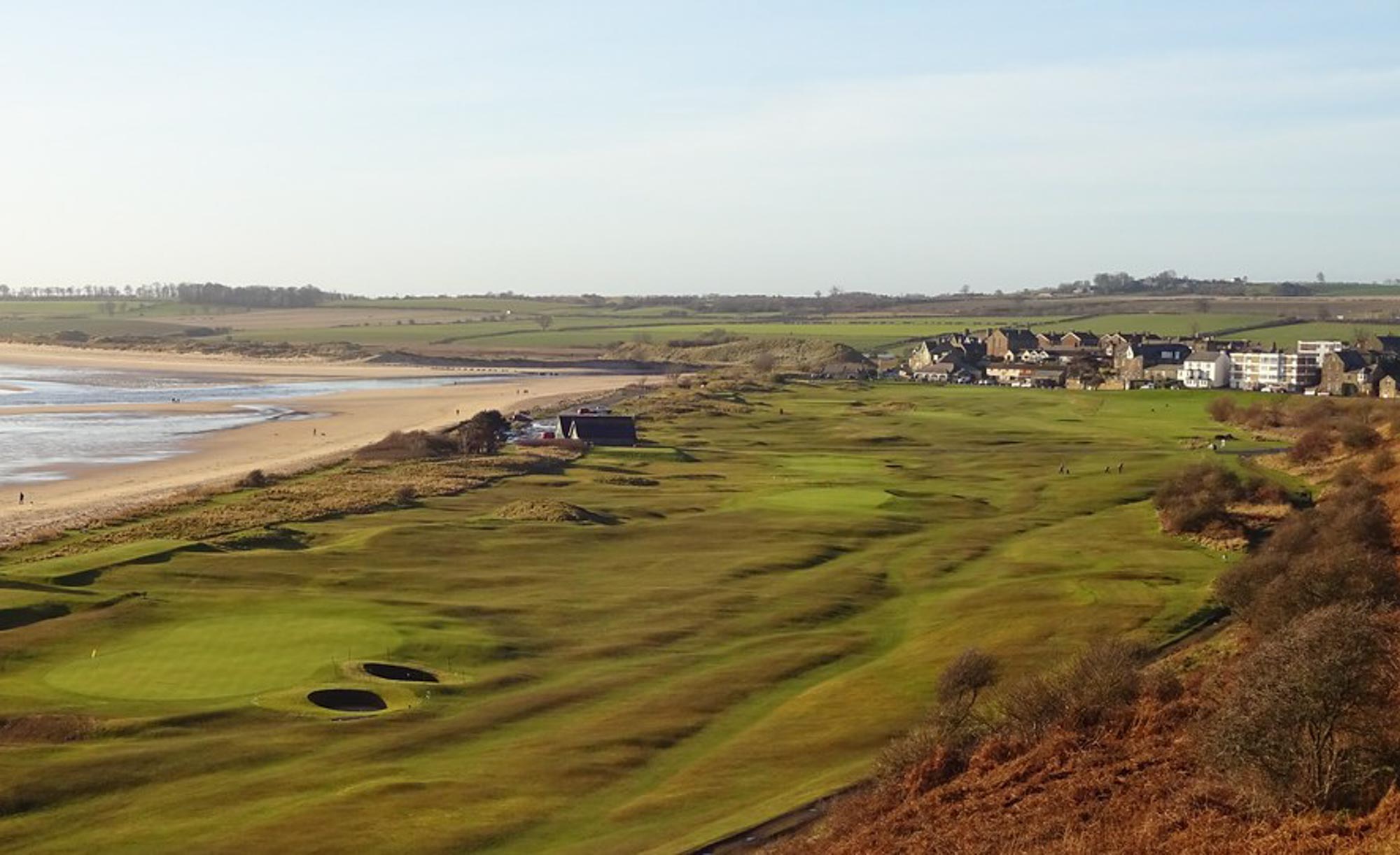A photo of the Alnmouth Village Golf Club Links.