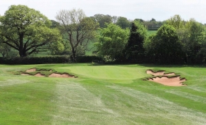 The new Fowler and Simpson style bunkers at Blackwell Golf Club.