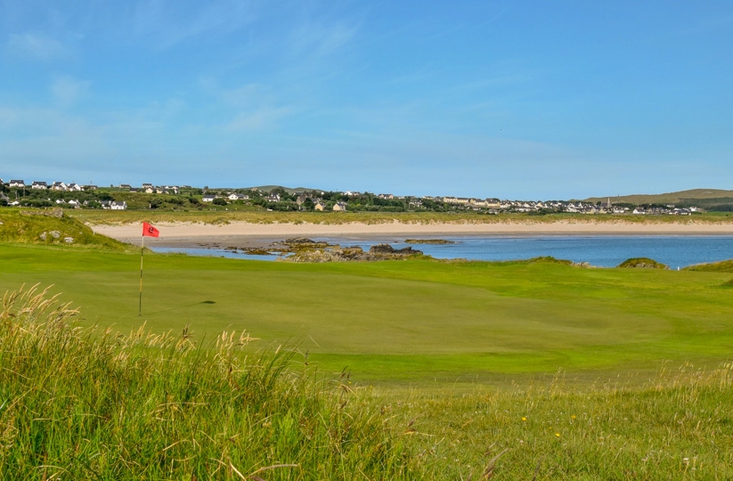 The 8th hole at Dunfanaghy Golf Club.