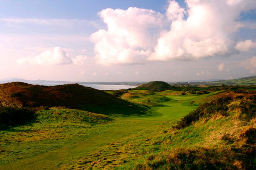 The 17th hole at The European Club in Ireland.