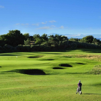 The 4th hole at Longniddry Golf Club.