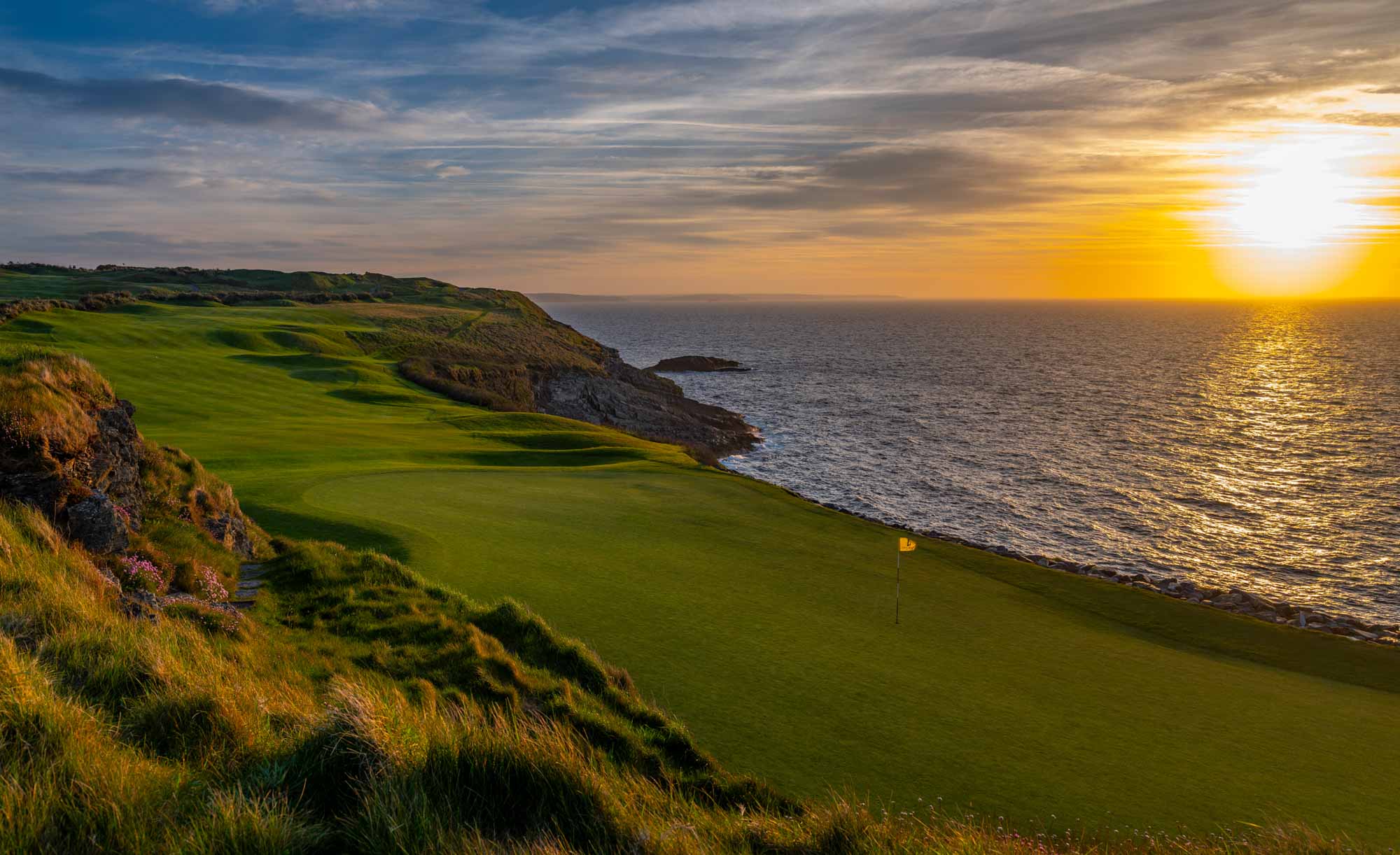 Sunset at Old Head Golf Links.
