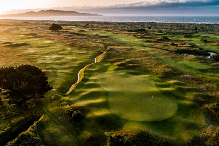 The burn crossing the links at Royal Dublin Golf Club, currently being consulted on by Mike DeVries.