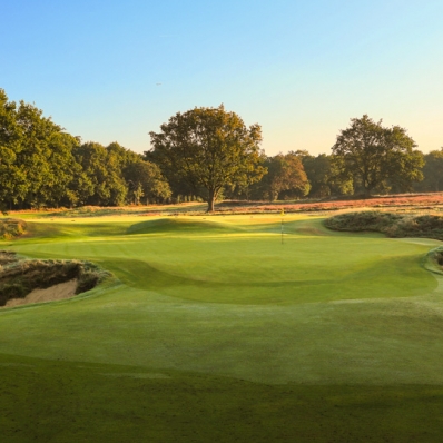 The 9th hole at Royal Wimbledon Golf Club.