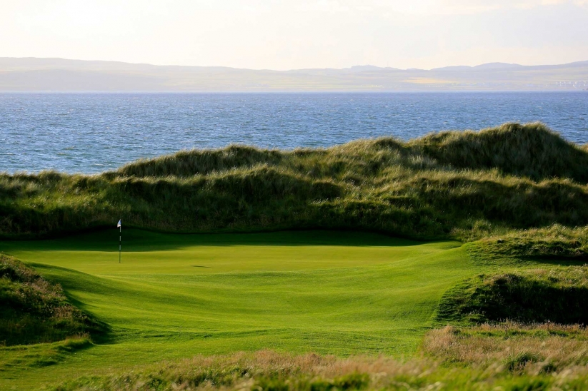 Sea views at The Machrie Golf Links.