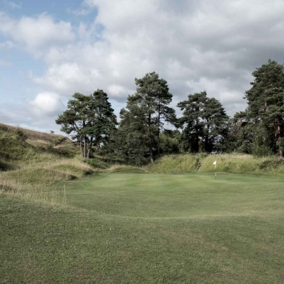 Punchbowls are common at Painswick Golf Club as seen here.