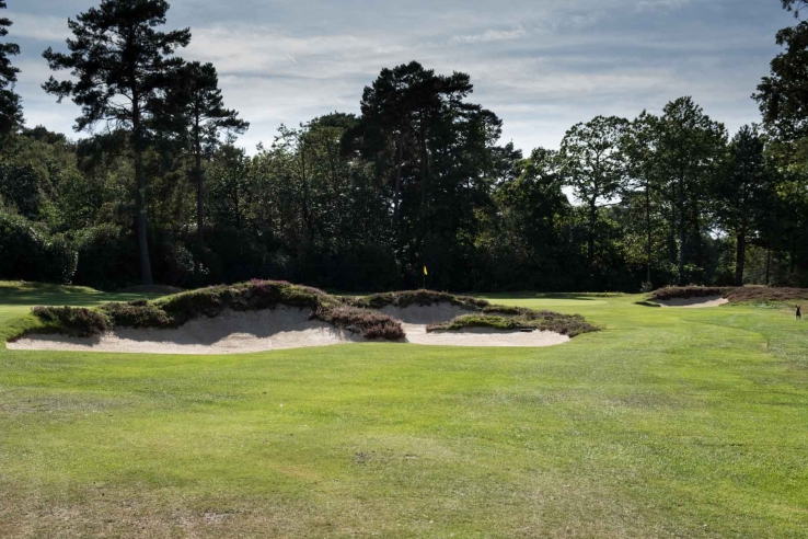 Bunkers restored to Tom Simpson's orginal glory by Frank Pont .
