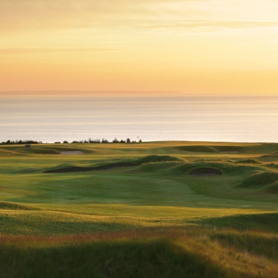 A view over St Andrews Bay at Fairmont St Andrews Kittocks.