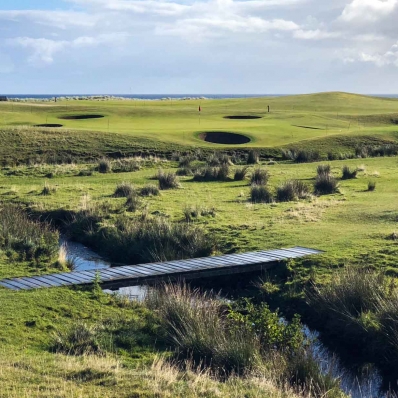 The rugged golf course at Brora Golf Club.