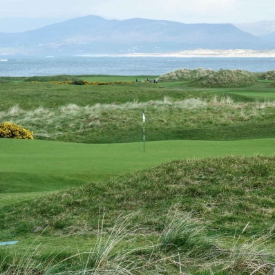 Wild undulations dominate at Dooks Golf Club as shown here.