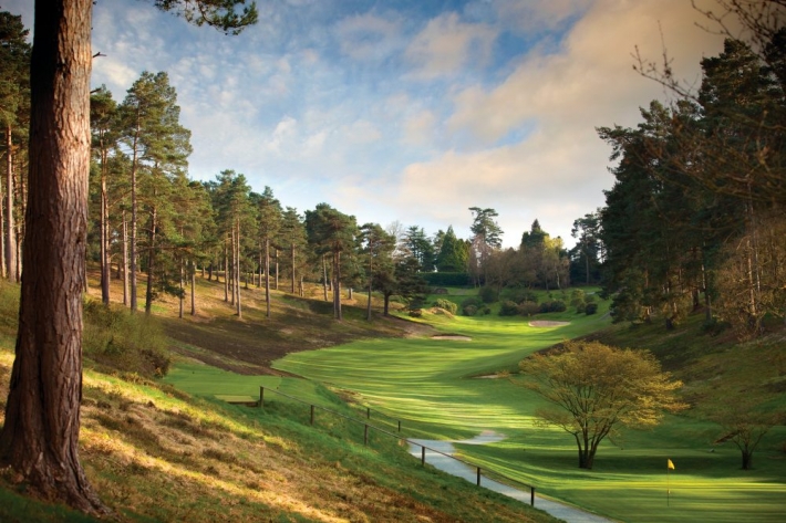 The holes are routed in the valleys at Hindhead Golf Club.