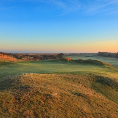 The 7th green at Hunstanton Golf Club.