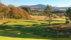The 7th green at Lanark Golf Club.