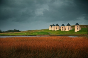 The iconic architecture at Lough Erne Resort.