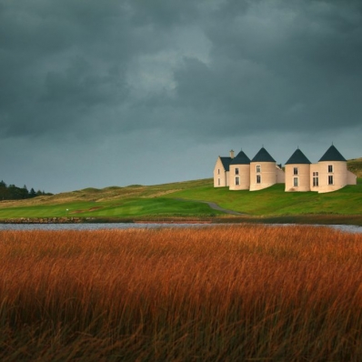 The iconic architecture at Lough Erne Resort.