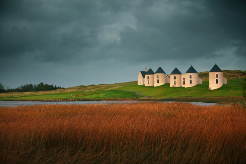The iconic architecture at Lough Erne Resort.
