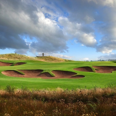 The unique bunkers of Sir Nick Faldo at Lough Erne Resort.