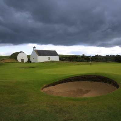 The ice house and bothy at Nairn Golf Club.