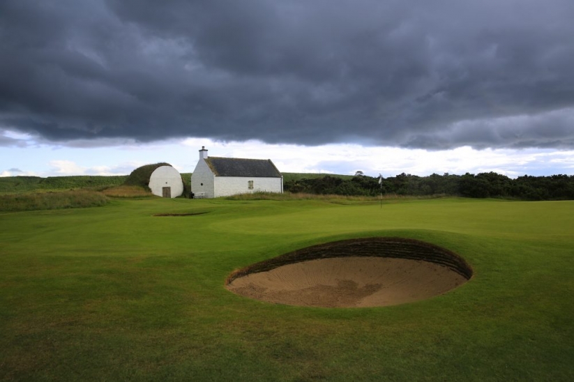 The ice house and bothy at Nairn Golf Club.