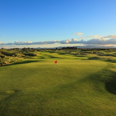 The 12th green at Portmarnock Hotel & Golf Links.