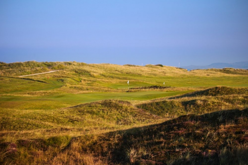 The dunes on the 4th hole at Prestwick Golf Club.