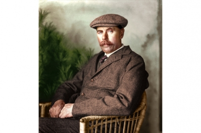 Colourised portrait of James Braid.