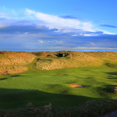 The 4th hole at Royal Aberdeen Golf Club.