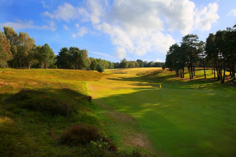 The 17th hole at Royal Ashdown Forest Golf Club.