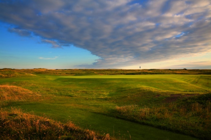 The links at sunset at Troon.