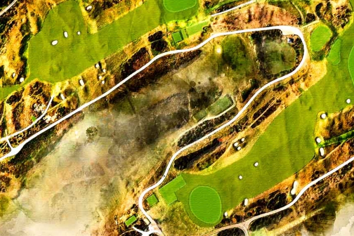 St Andrews Old Course Art_Close Up