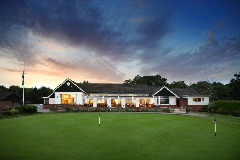 The clubhouse at Stoneham Golf Club.