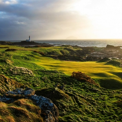 A photograph of the 11th hole at Trump Turnberry.