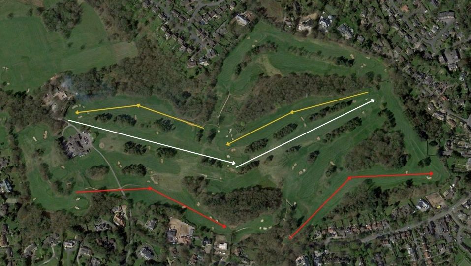 Prestbury Golf Club Routing 