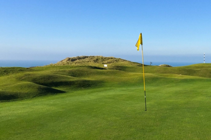 The rugged links at Perranporth Golf Club.