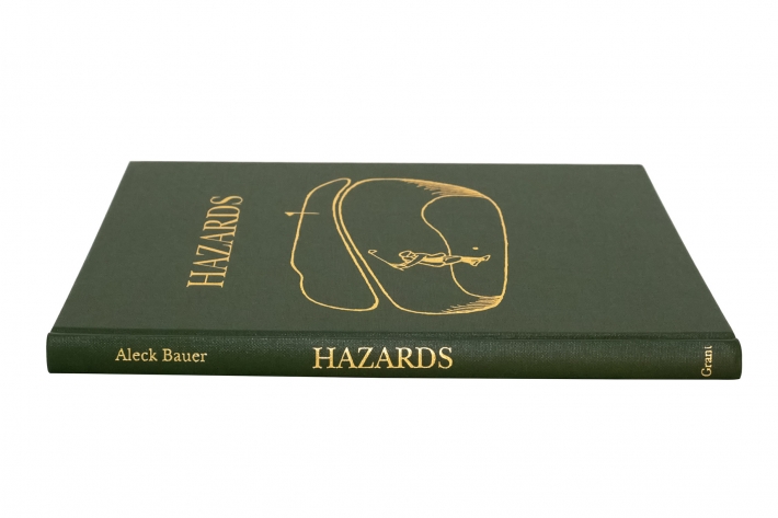 A rare photo of the book Hazards by Aleck Bauer.
