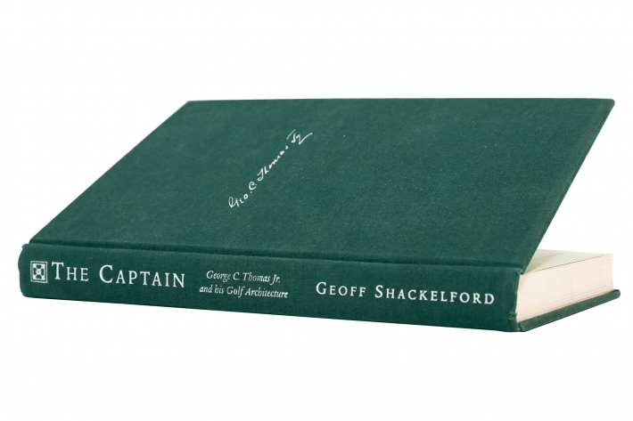A photo of the cover of the book Captain George C Thomas by Geoff Shackelford.