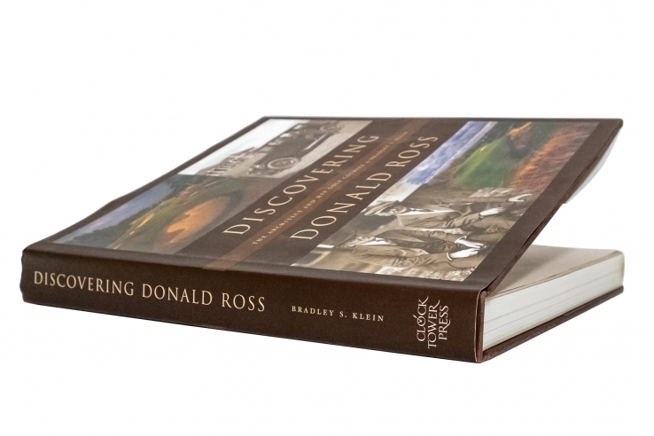 The photo shows the book Discovering Donald Ross The Architect And His Golf Courses by Bradley Klein.