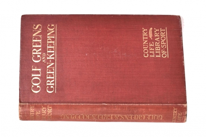 A photo of the first edition of Golf Greens and Green-Keeping.