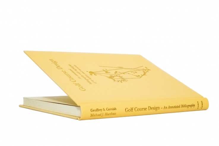 A photo of the cover of the rare book Golf Course Design - An Annotated Biography.